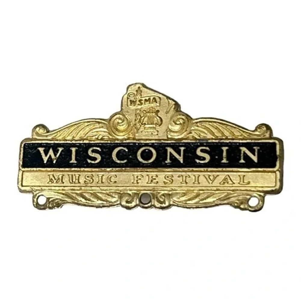 WSMA Wisconsin Music Festival Vintage Pin A5